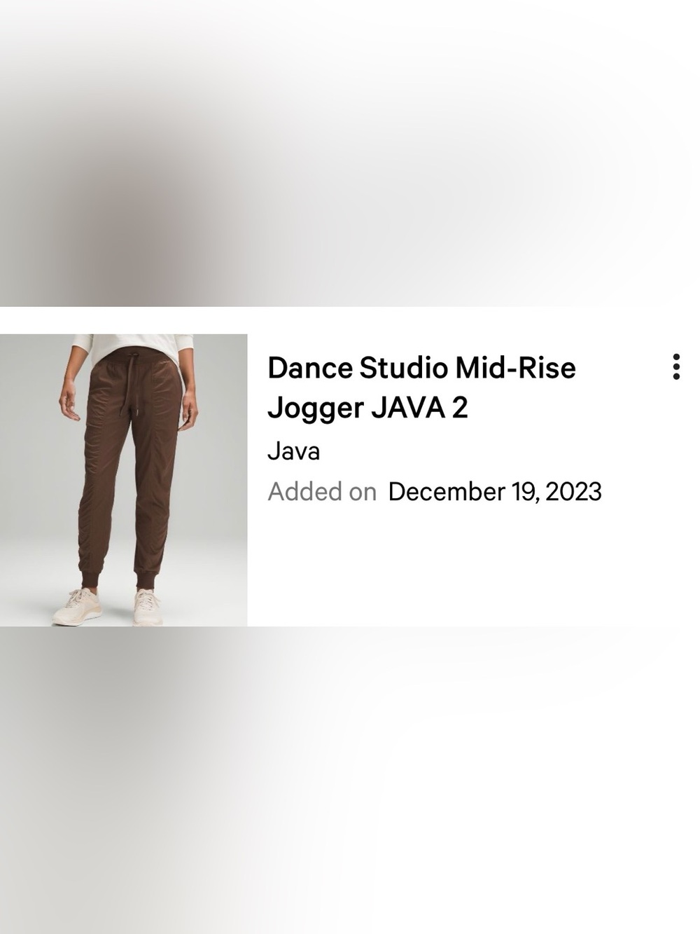 lululemon Dance Studio Mid-Rise Jogger in Java (Brown)